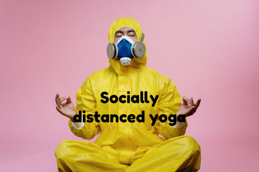 Hazmat suit yoga